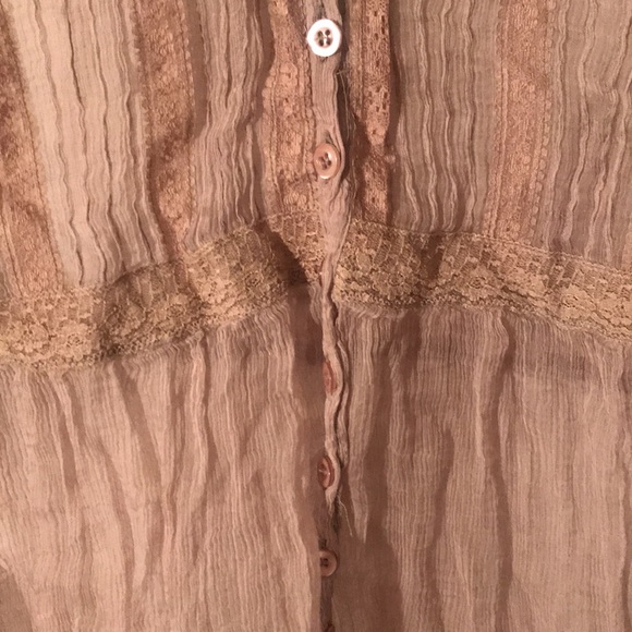 Taupe Boho Blouse - Picture 6 of 9